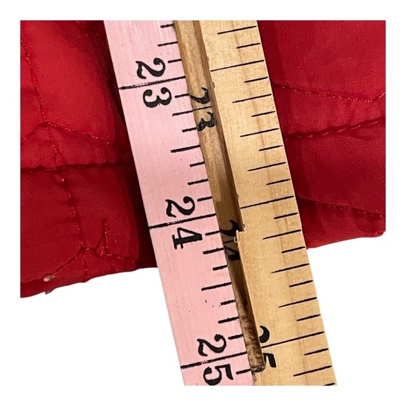 Today’s Designer Red Quilted Women's Puffer Jacket Size M - Picture 12 of 14